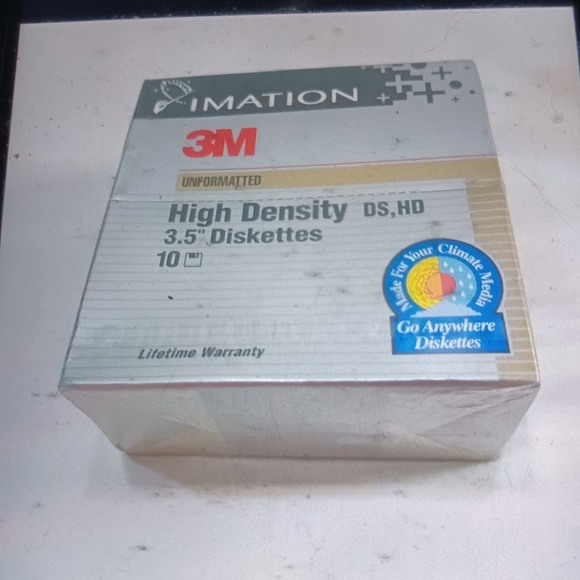 New Imation 3M unformatted High Density disks